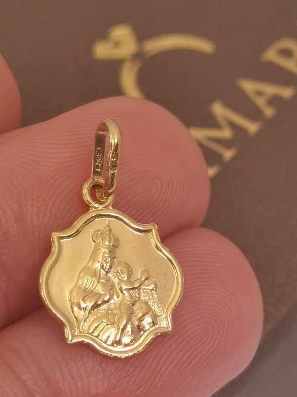 Medalik szkaplerz wypukły złoto 585 