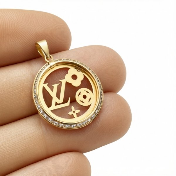 Wisior koło symbole złoto 585