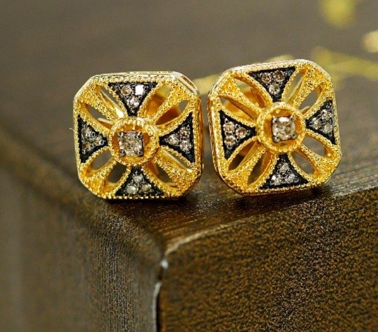 Kolczyki diament 26/0,08cT złoto 585