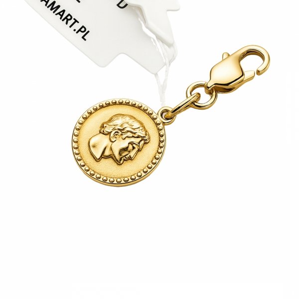 Charms przywieszka dukat 3D złoto 585 