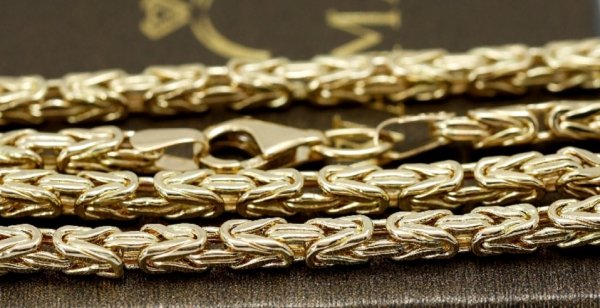 Łańcuch królewski 60cm złoto 585