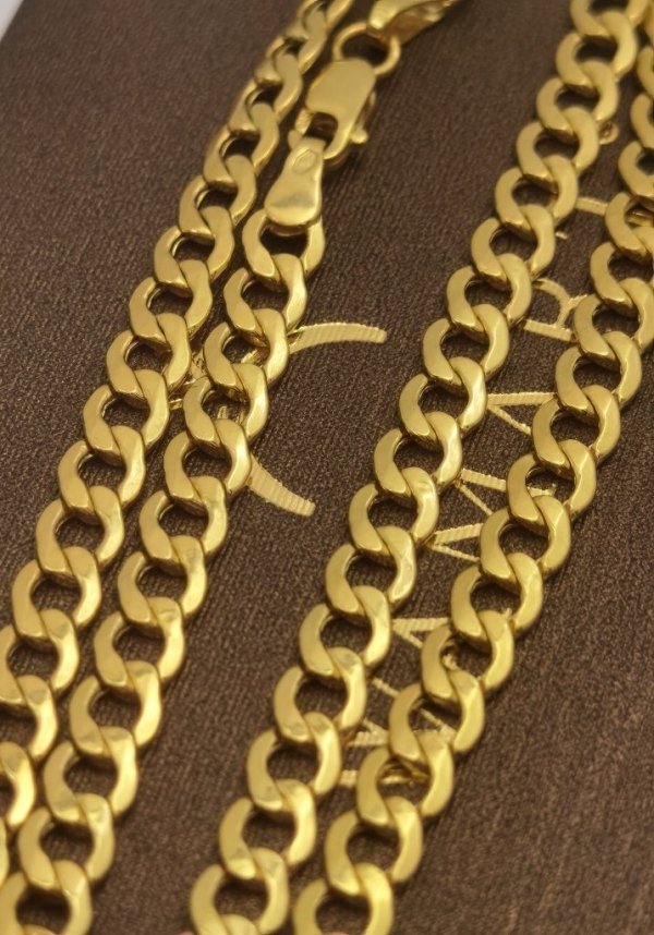 Łańcuch 4mm pancer 60cm złoto 585 