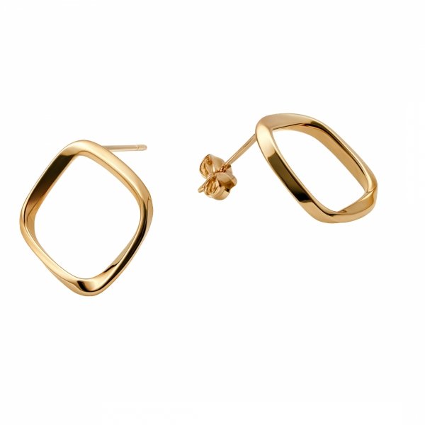 Kolczyki sztyft koła finezja złoto 585