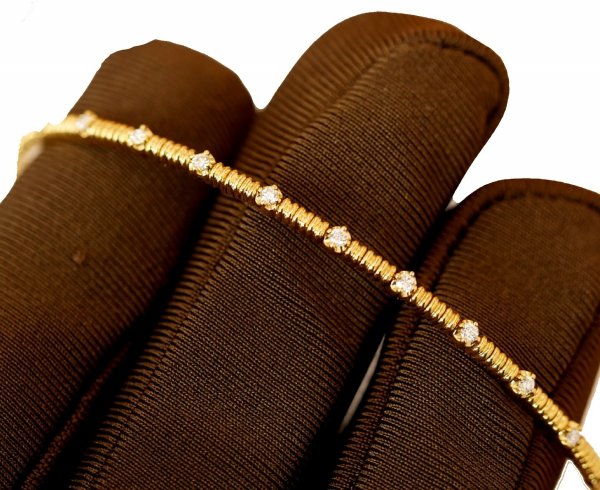 Bransoletka flexi diamenty 13/0,2cT złoto 585