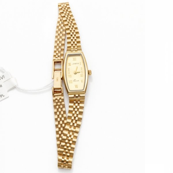 Zegarek klasyczny ze złotą tarczą złoto 585 