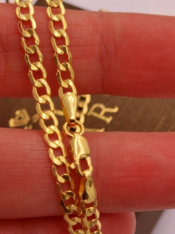 Łańcuch Pancer 60cm złoto 585