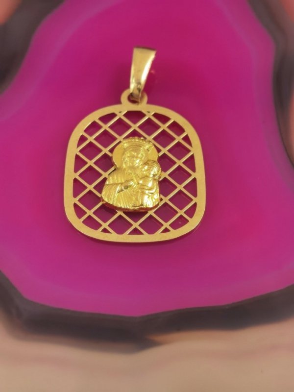 Medalik future Częstochowska złoto 585 