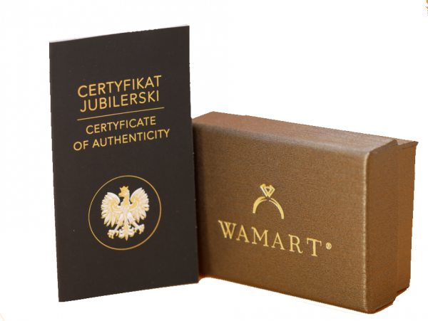 Wisior SZAFIR diamenty 12/0.14cT MARKIZA złoto 585