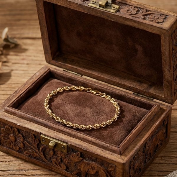 Bransoletka łańcuszkowa splot irydia  złoto 585