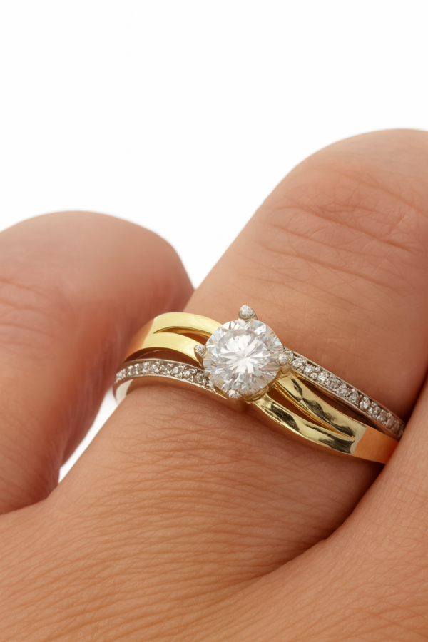  Pierścionek R.21/22 Oczko finezja złoto 585