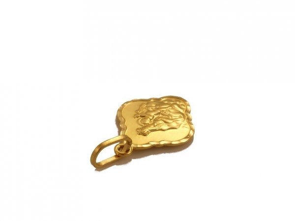 Medalik Matka Boska diamentowana rozeta złoto 585 14cT