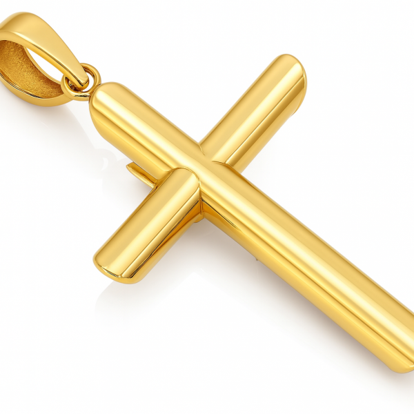 Krzyż z postacią Jezusa złoto 585 