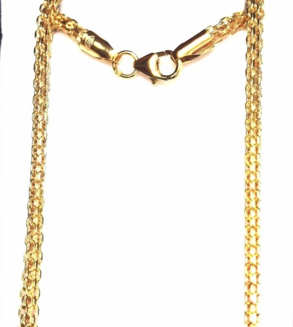 Łańcuszek naszyjnik sznur bismarck  złoto 585 14cT