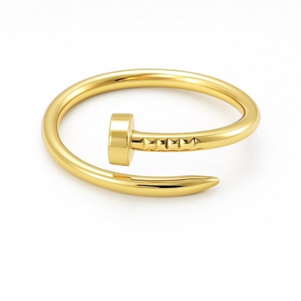 Pierścionek R.15 gwóźdź pełny złoto 585