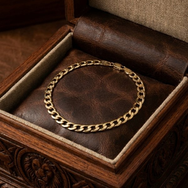 Bransoletka pancerka kuta 20,5 złoto 585