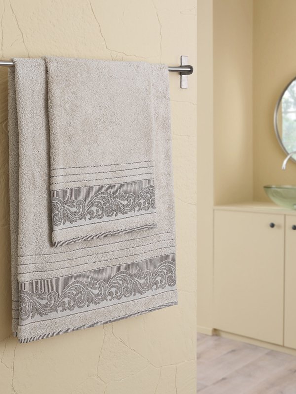 Ręcznik bawełniany frotte MERVAN/3735/beige 50x90+70x140 kpl.