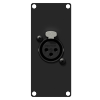 CAYMON CASY121/B CASY 1 space with XLR female to 3-pin terminal block Black version