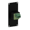 CAYMON CASY121/B CASY 1 space with XLR female to 3-pin terminal block Black version