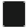CAYMON CASY 201/B CASY 2 space closed blind plate Black version