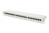 Digitus Patch panel 19 cali 24 porty, kat.6, S/FTP, 1U, wspornik kablowy, szary (kompletny)