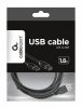 Gembird Kabel USB 2.0 typu AB AM-BM 1.8m czarny