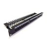 Digitus Patch panel 19 cali 24 porty, kat.6, U/UTP, 1U, wspornik kablowy, czarny (kompletny)