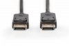 Digitus Kabel połączeniowy DisplayPort z zatrzaskami 4K 60Hz UHD Typ DP/DP M/M czarny 3m