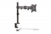 Digitus Stojak biurkowy pojedycz z zaciskiem, 1xLCD, max. 27, max. 8kg, uchylno-obrotowy 360 (PIVOT)