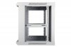 Extralink Szafka wisząca rack 9U 600x450 szara szklane drzwi