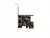 Lanberg Karta PCI Express - USB 3.1 GEN1 2-Port + Śledź Low Profile
