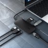 AUKEY CB-C71 aluminiowy HUB USB-C | 8w1 | RJ45 Ethernet 10/100/1000Mbps | 3xUSB 3.1 | HDMI 4k@30Hz | SD i microSD | USB-C Power 