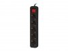 Lanberg Listwa przedłużacz 1,5m 5x230 V  PS1-05F-0150-BK