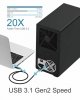 IcyBox Obudowa IB-3810-C31 10x HDD Single System dla 3,5 cali HDD SATA I/II/III