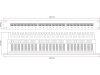 ALANTEC Patch panel UTP kat.5e 24 porty LSA 1U