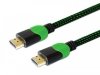 Savio Kabel HDMI 2.0 dedykowany do XBOX zielono-czarny 1,8m, GCL-03