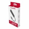 AXAGON Hub 4-portowy HUE-MSA USB 3.2 Gen 1 switch, metalowy, micro USB, 20 cm USB-A kabel