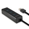 AXAGON HUB 4-portowy HUE-S2BP USB 3.2 Gen 1 charging hub 1.2m   kabel, AC adapter