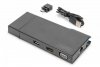 Digitus Stacja dokująca USB 3.0 Typ A 7-portów, 4K 30Hz, HDMI, VGA, 2x USB 3.0, SD microSD, RJ45