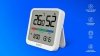 Savio Czujnik temperatury i wilgotności, do użytku wewnętrznego, ekran LCD, zegar, data, uchwyt z magnesem, CT-01/W Biały