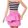 Mattel Lalka Barbie Fashionistas top w biało-czarne paski