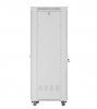Lanberg Szafa stojąca rack 19'' 42U 600x800 szara drzwi szklane flack pack
