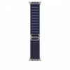 Apple Opaska Alpine w kolorze granatu do koperty 49 mm - rozmiar L - elementy z tytanu w kolorze naturalnym