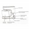 Feel-Maestro Robot planetarny z misą 4L, 1000W  MR-560