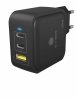 IcyBox Ładowarka  IB-PS1030-PD 65 WATT, 2x TYPE-C, 1x Type-A