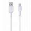 AUKEY CB-NAC1 White nylonowy kabel USB C - USB A | 1m | 3A | 60W PD | 20V