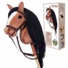 Tootiny Koń na kiju Hobby Horse HOPPIHORSE A3 Bay - ciemny brąz, maść gniada
