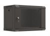 Lanberg Szafa instalacyjna rack wisząca 19 cali 6U 540x350 czarna drzwi  przeszklone ( flat pack)