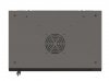 Lanberg Szafa instalacyjna rack wisząca 19 cali 6U 540x350 czarna drzwi  przeszklone ( flat pack)