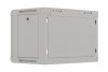 Lanberg Szafa instalacyjna rack wisząca 19 cali 6U 540x350 szara drzwi przeszklone ( flat pack)