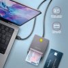AXAGON Czytnik kart identyfikacyjnych CRE-SM3TC  USB-C, 1.2m kabel